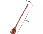 2pcs or 4pcs Spoon Set Handmade wooden tea stirring spoon iced tea mixing spoon Natural Wood Spoons for Tea Coffee