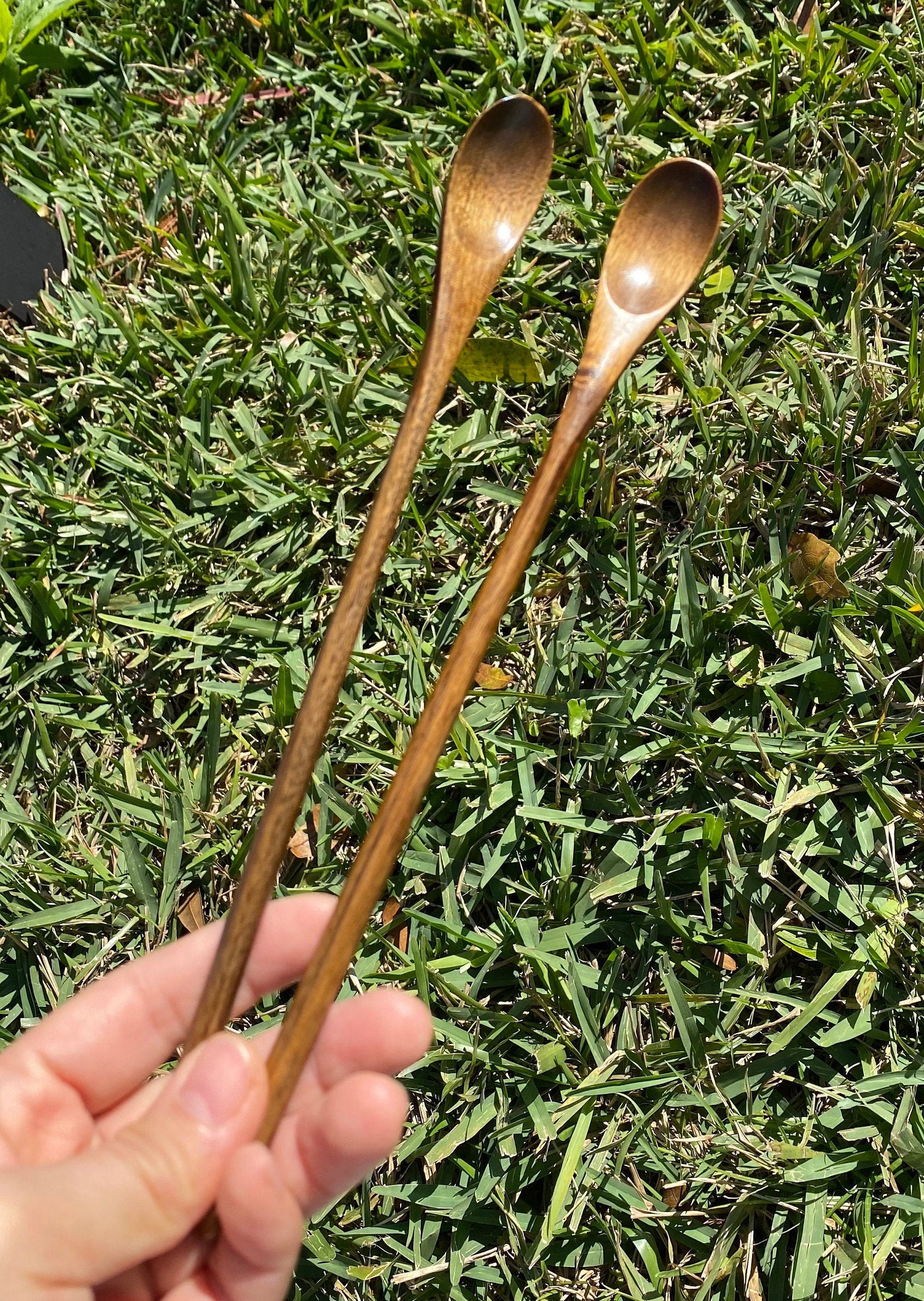 Long Handle Wooden Spoon / Handmade Wooden Tea Stirring Spoon/ Etsy