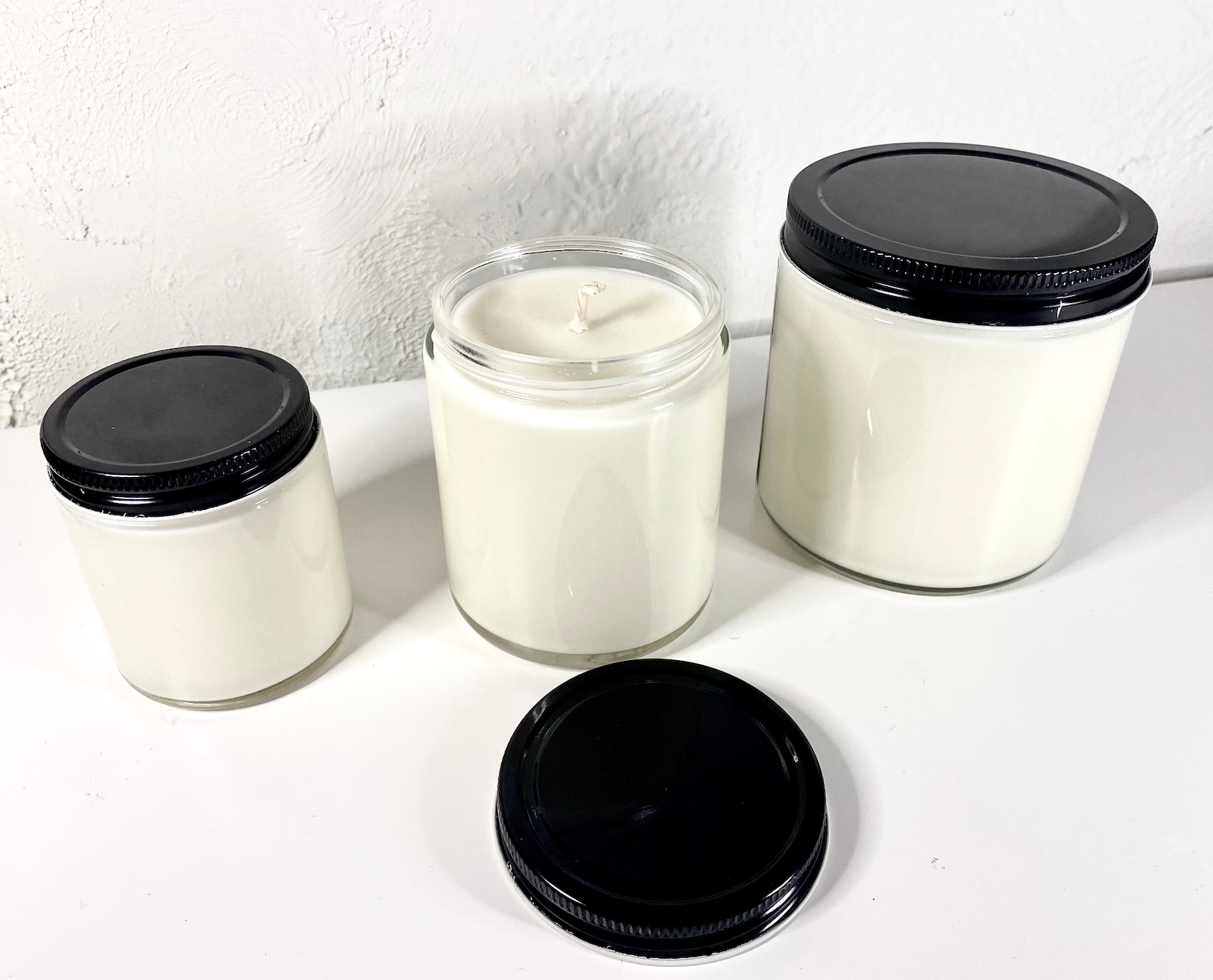 4 Oz Bulk Candles Wholesale Candles Clear Glass Jar Soy Etsy