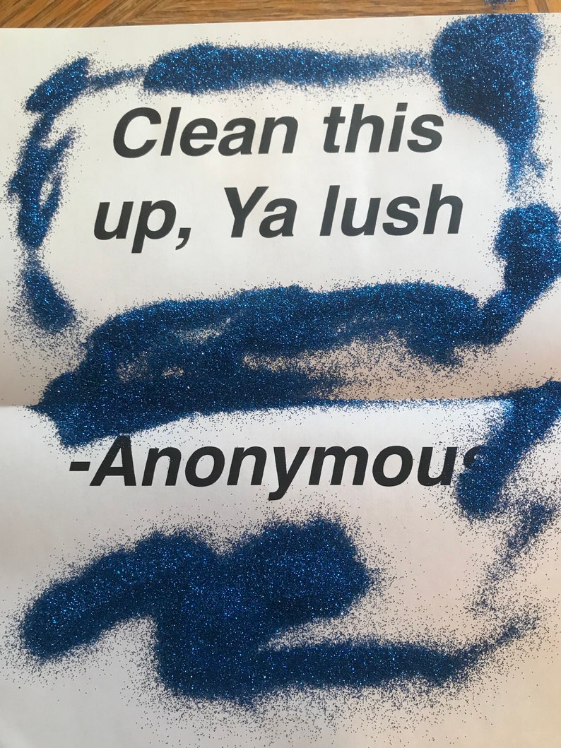 Glitter Bomb Prank Card Revenge Send Anonymously Etsy