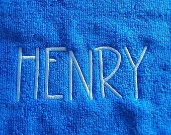 Personalized Kids Washcloth | Embroidered Name, Terry Cotton