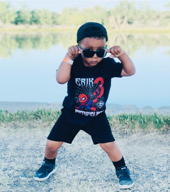 Spiderman Birthday Family T-shirts 