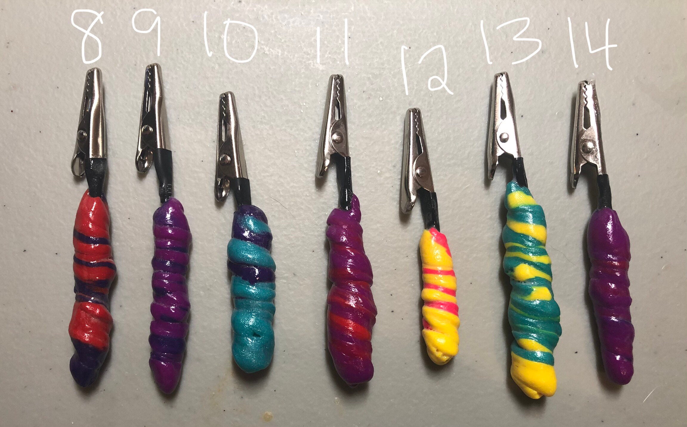 Chunky Mini Roach Clips Blacklight Reactive Etsy