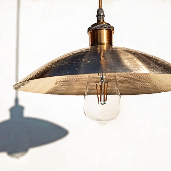 Brass Pendant Lamp , Brass Pendant Light Brass Hanging Lamp , Industrial lamp, Ethnic Lamp ,Brass Handmade Hammered Lamp, Brass Ceiling Lamp