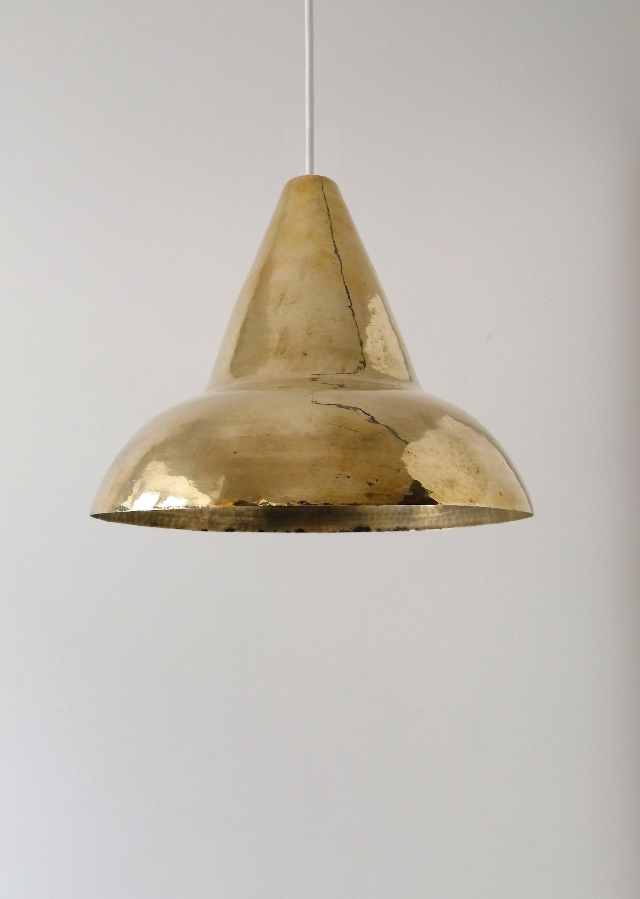 Unlacquered brass pendant light deals