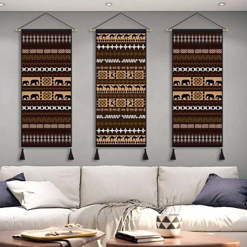Tentures Tapisseries Murales Style Bohème Ethniques Égypte Afrique Maroc Chaleureux Décoration Mural