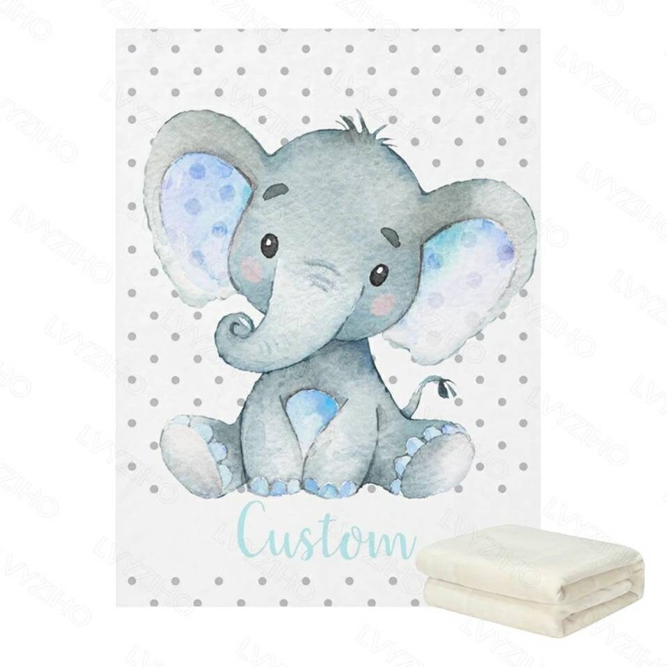 Couverture Personnalisée Prénom Nouveau-Né Bébé Enfant Douce Polaire Lavable Solide Rassurante Cadea