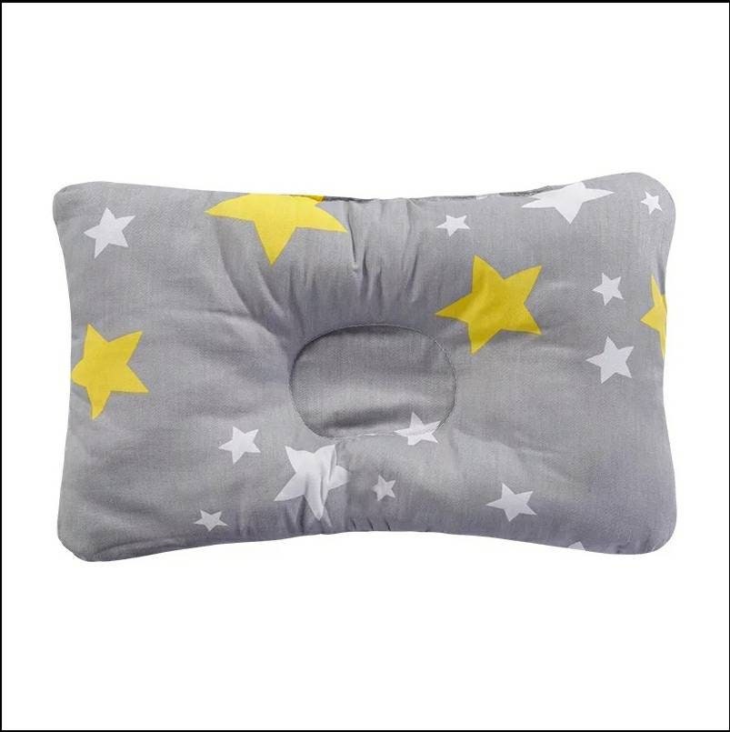 Coussin Physiologique Bébé, Anti-Tête Plate, Confort, Coton, Nouveau Né Protection Crâne, Mignon, Re