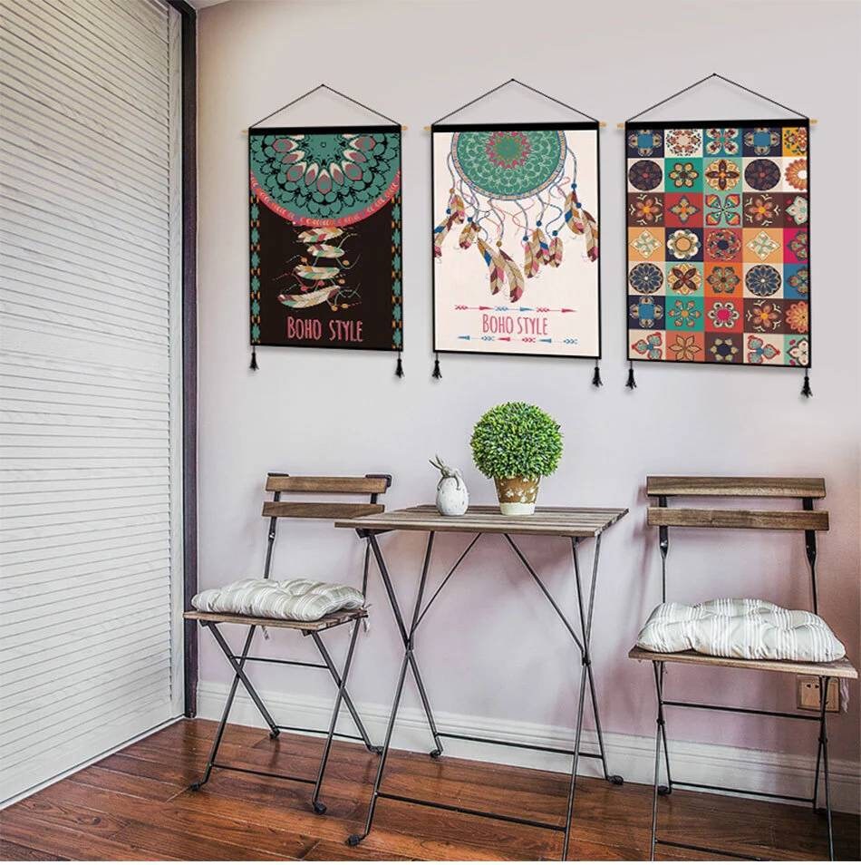 Tentures Tapisseries Murales Style Bohème Ethniques Maroc Orient Berbère Chaleureux Décoration Mural