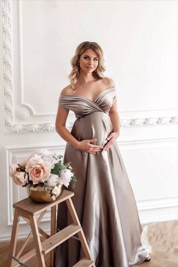 Espectacular Disponible pista Sublime maternidad embarazo vestido nupcial baby shower sesión - Etsy España