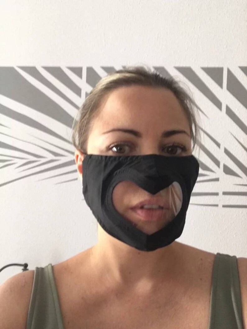 Masque transparent mal-entendants sourds anti-buée | Etsy