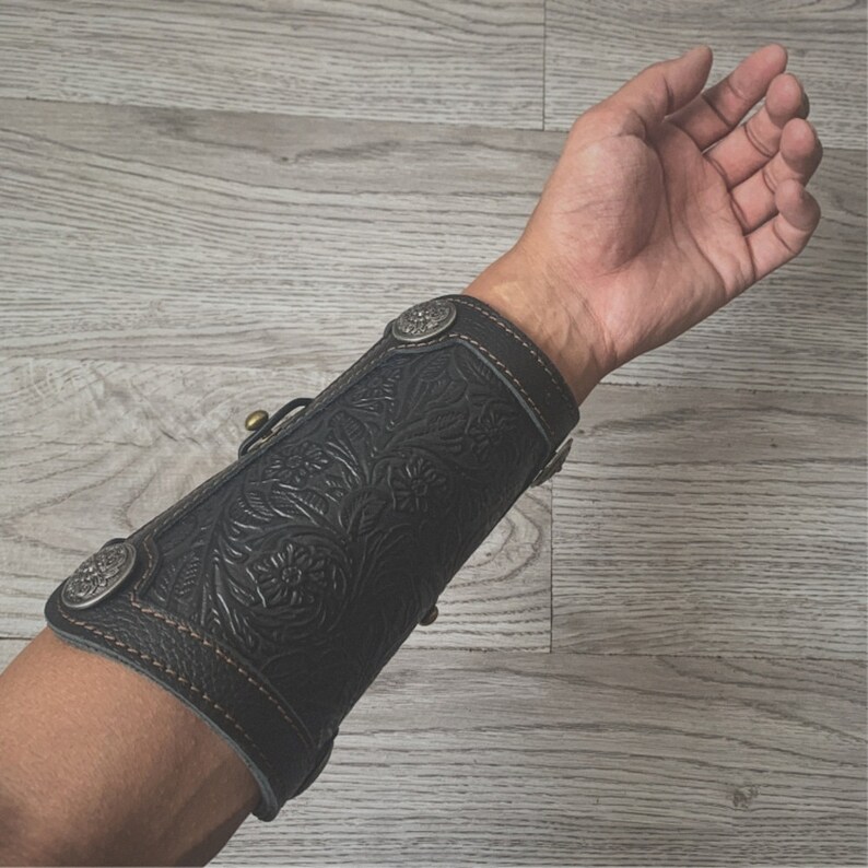 Archery Arm Guard Leather Hand Guard Archery Shooting Glove Etsy