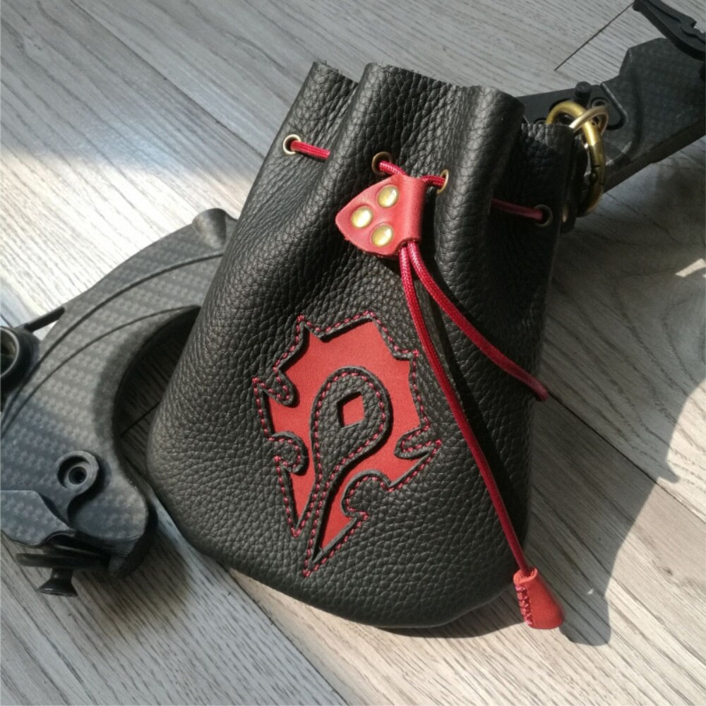 Archery Release Pouch Finger Tab Holder Leather Bag Archer Mom Etsy