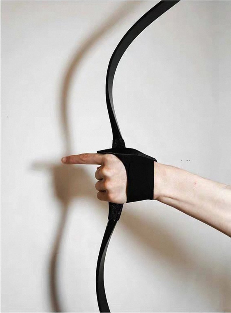 Leather Archery Glove Bow Leather Shooting Glove Horseback Etsy