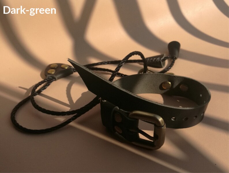 Adjustable archery bow sling leather recurve bow wrist sling Etsy