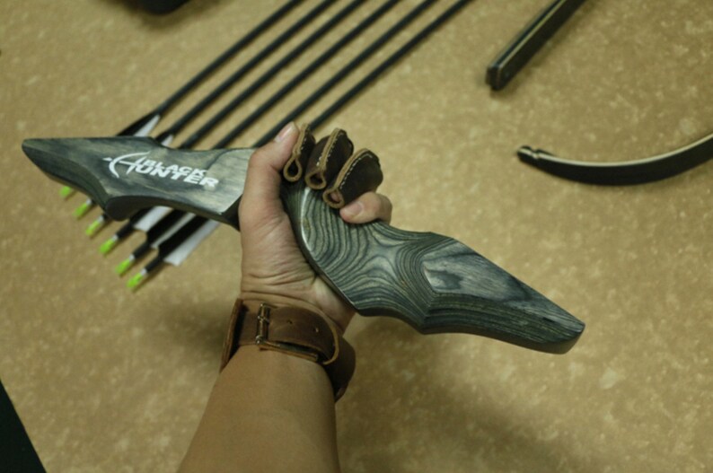 Archery Glove Leather Shooting Glove Set Traditional Archery Etsy