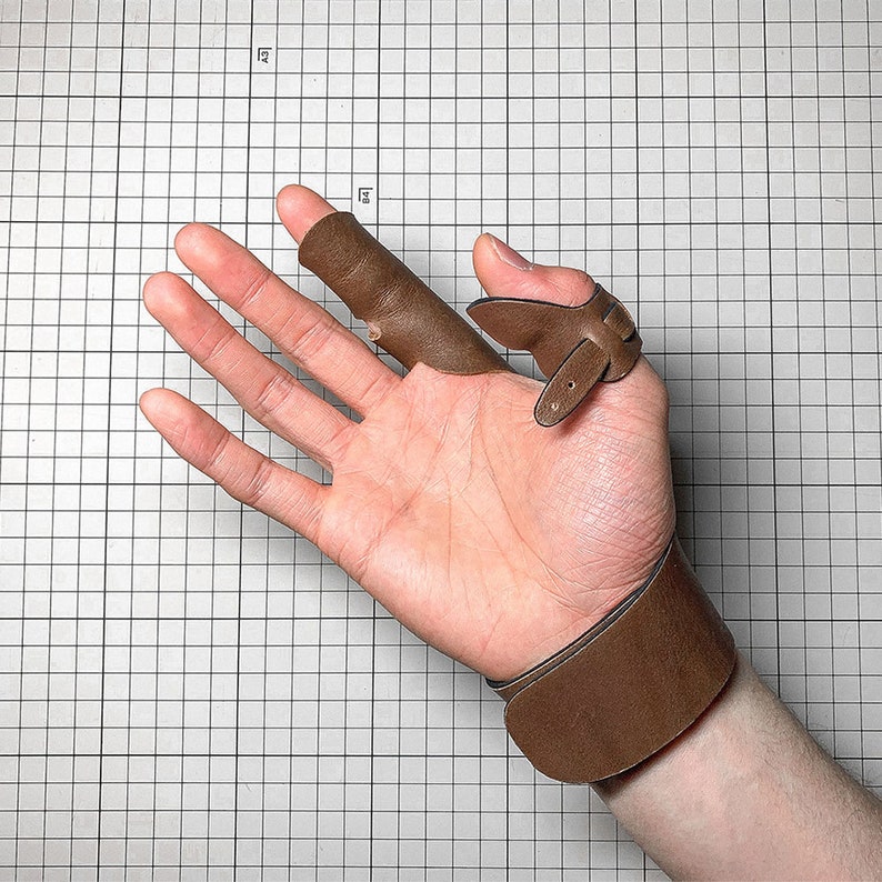 Leather Archery Thumb Ring Mounted Archery Gift for Archery Etsy