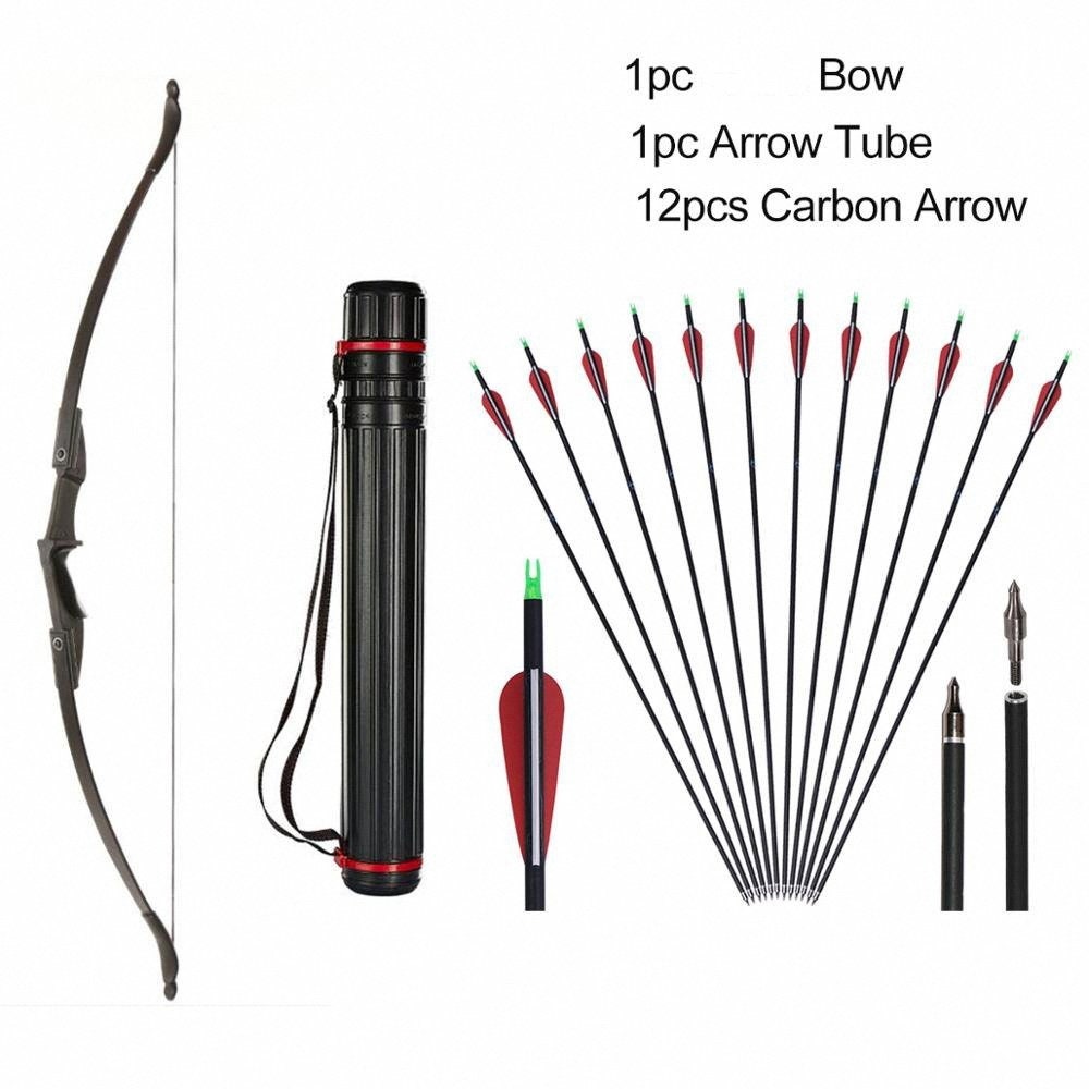 40LBS 57" Archery Takedown Recurve Bow Set Arrows Right/Left Hand Adult Practice