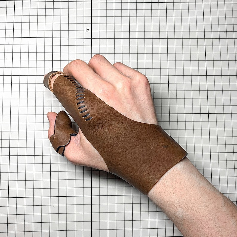 Leather archery glove thumb ring archery gifts dad friends Etsy
