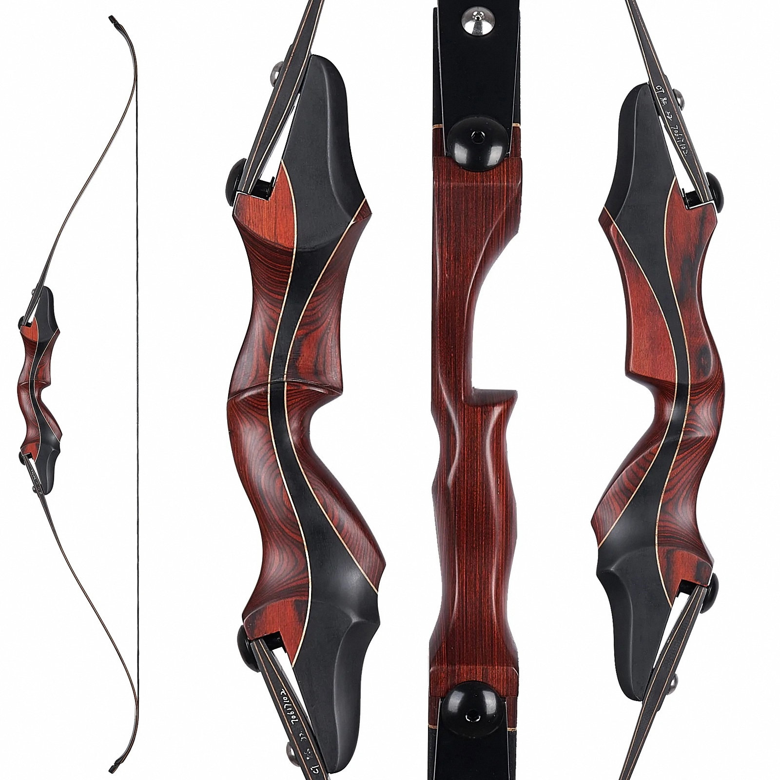 58 ILF Laminated Archery Recurve Bow Take Down Wooden Etsy