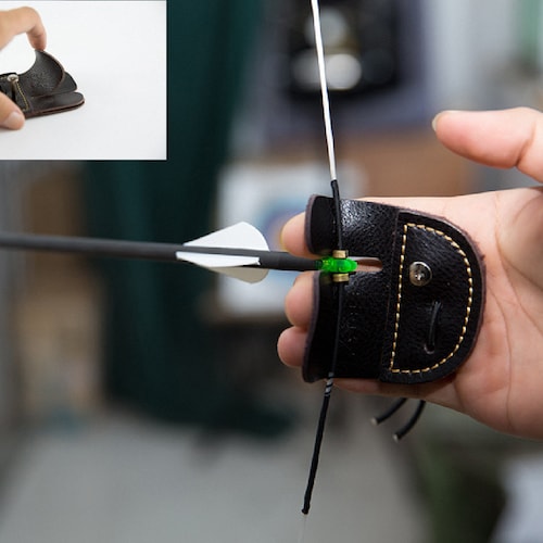 Archery Finger Tab Leather for Traditional Archery Recurve Etsy