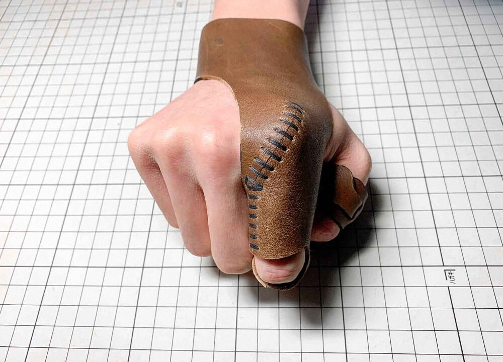 Leather Archery Glove Thumb Ring Archery Gifts Dad Friends Etsy