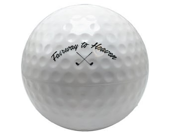 Patented Golf Ball "Fairway to Heaven" Urn/Vault (White)