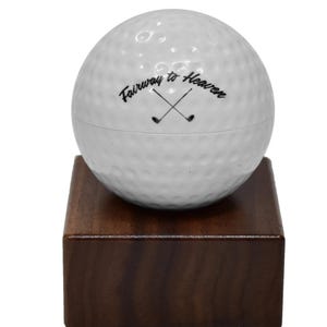 Golf Ball &quot;Fairway to Heaven&quot; Cremation Urn Keepsake