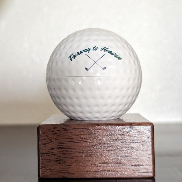 Golf Ball "Fairway to Heaven" Cremation Urn Keepsake