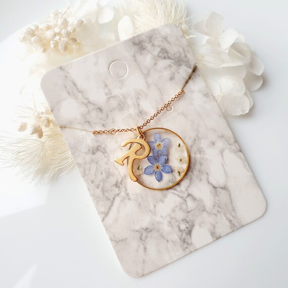 Women Minimal Pressed Flower 