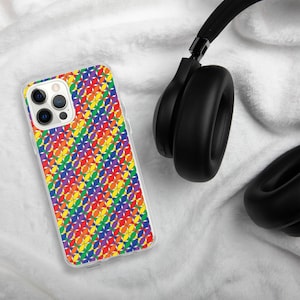 Rainbow Ribbons iPhone Case