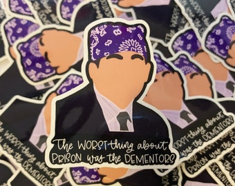 Prison Mike Sticker – Funny Fan Art Vinyl Decal, Office TV Show