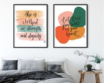 Tapeta lub wydruk cyfrowy (POBIERZ CYFROWO) Księga Przysłów 31:25