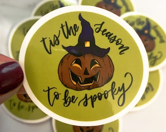 Spooky Sticker, Jack O Lantern, Halloween season, Halloween sticker, Halloween life, Spooky Season, Spooky Sticker, Witch, True Crime Junkie