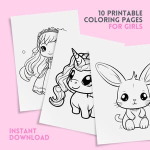 Unicorn & Princess Coloring Pages: 10 Fun Designs (PDF Download)