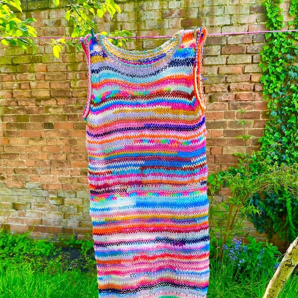 Hand Knitting Pattern - The Andromeda Dress