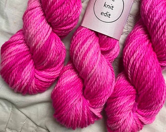 Hand Dyed To Order - Merino Wool Yarn - Petal Power