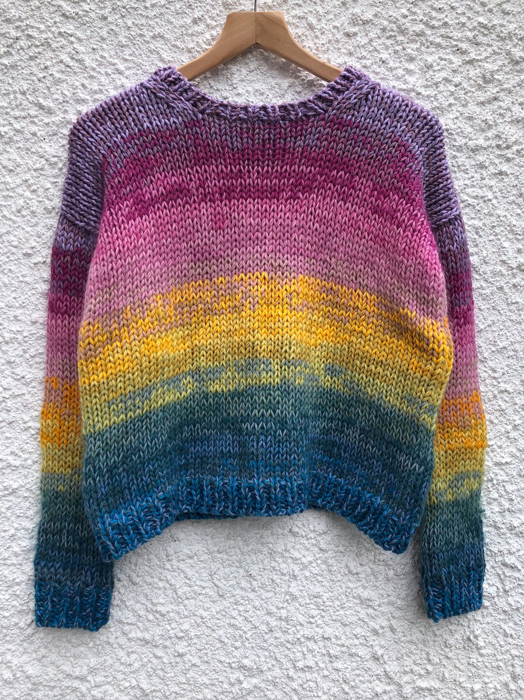 Hand Knitting Pattern the Bombré.combré Jumper - Etsy