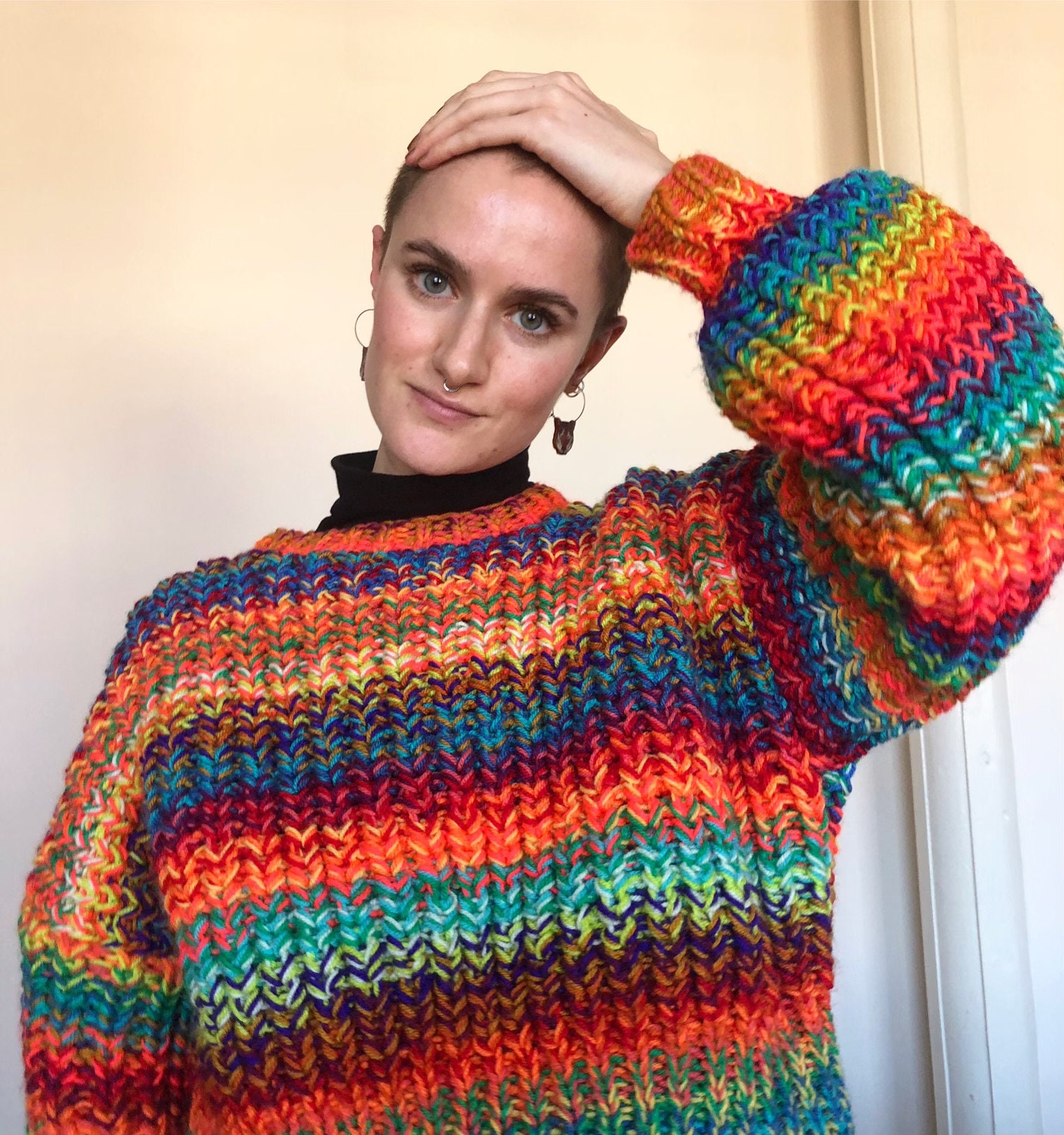 Hand Knitting Pattern - the Atlas Jumper - Etsy