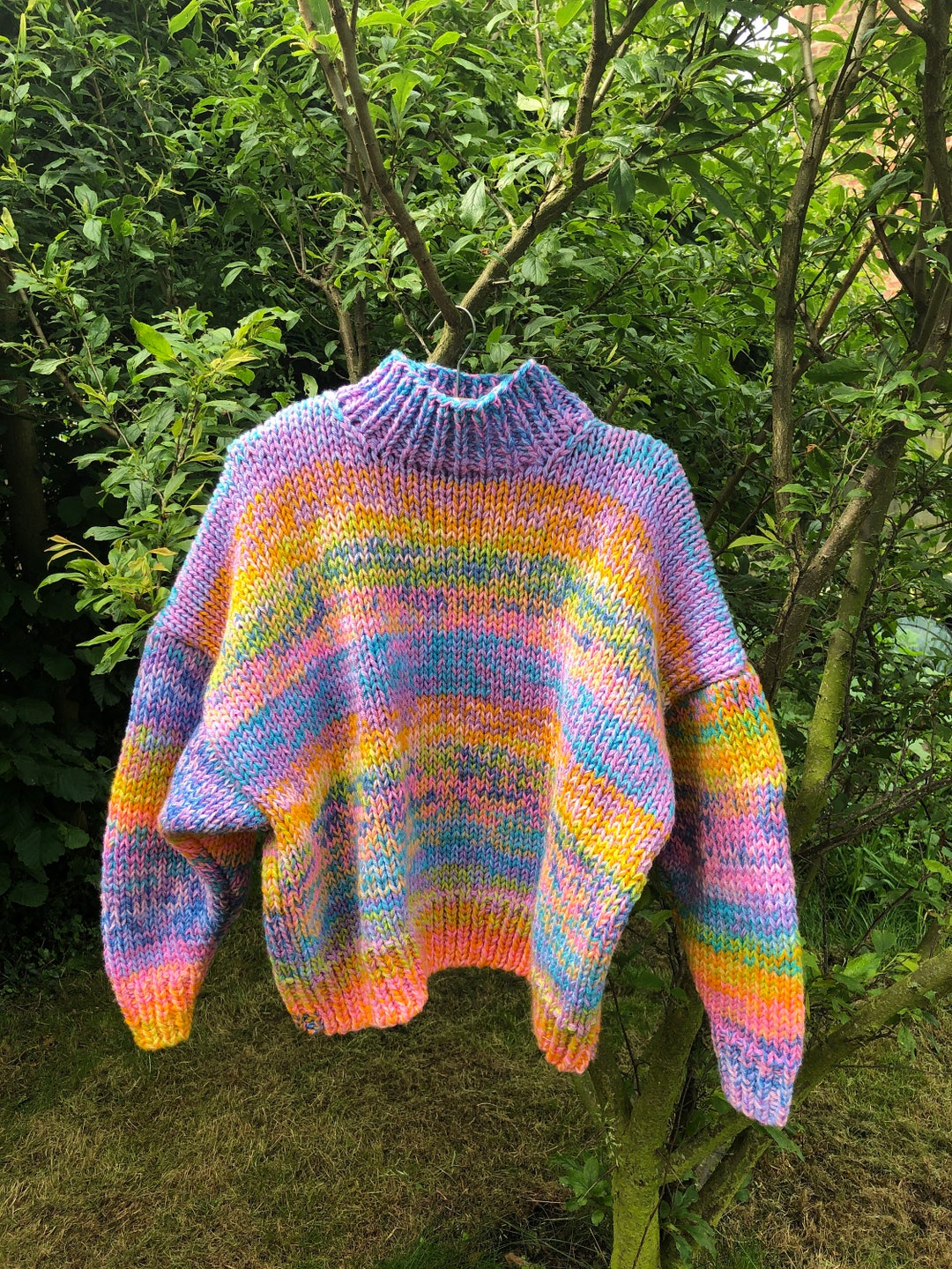 Hand Knitting Pattern the Jupiter Jumper - Etsy