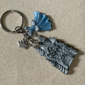 Silver Castle Keychain