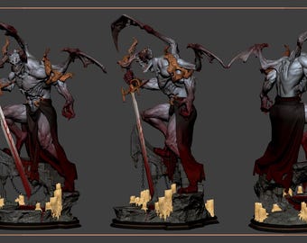 Osohnit, the Blood Demon – 3D Printed DND Miniature & Fantasy Collectible