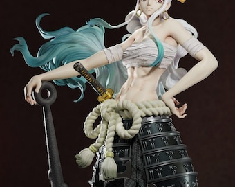 Yamato Inspired 3D Printed Figure – One Piece Fan Art Collectible (Unpainted)