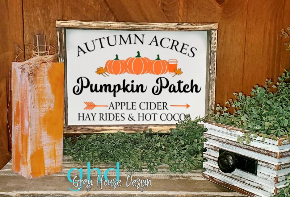 Autumn Acres Pumpkin Patch Farm Fresh Pumpkin Farmhouse style Etsy