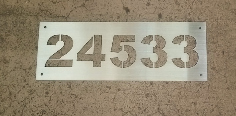 Steel Address sign Stainless steel