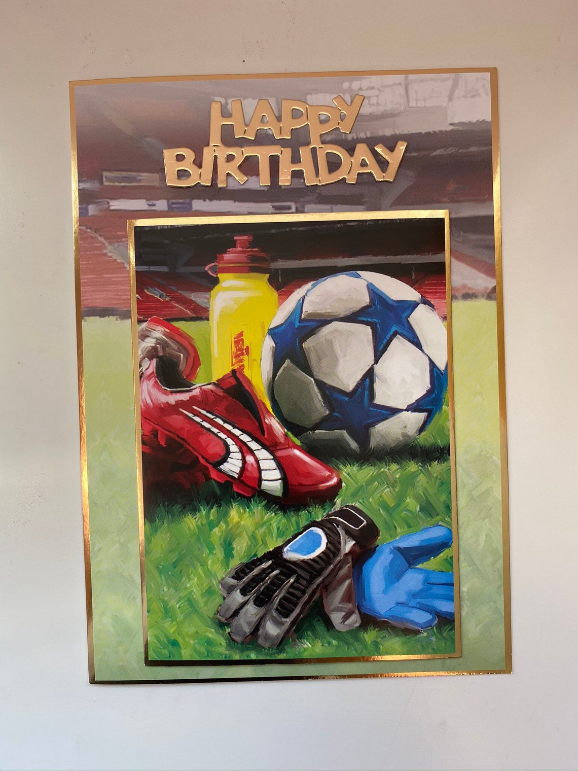 Football Birthday Card Etsy