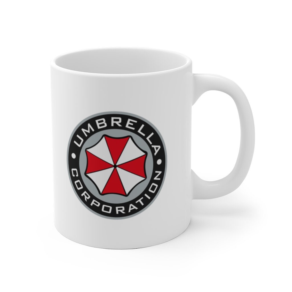 Resident Evil Umbrella Mug RPD Racoon Police Dept Game Gaming Resident Evil Umbrella Mug RPD Racoon Police Dept Game Gaming