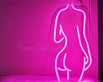 Neon Sign Custom For Bedroom Sexy Lady Bar Silhouette Art pink Wall Home Decor light Custom Business Wall Neon Sign Decoration For Bars