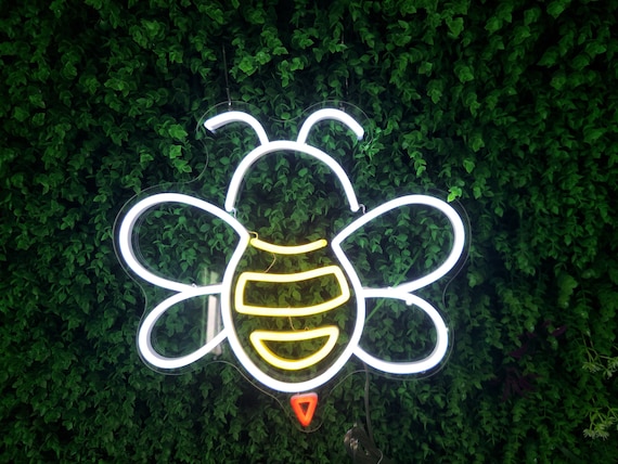 BEE Custom Neon Light Sign, Neon Flex Light, Custom Neon Party Light, Baby Shower Party light, Ready to ship,Light Up Sign