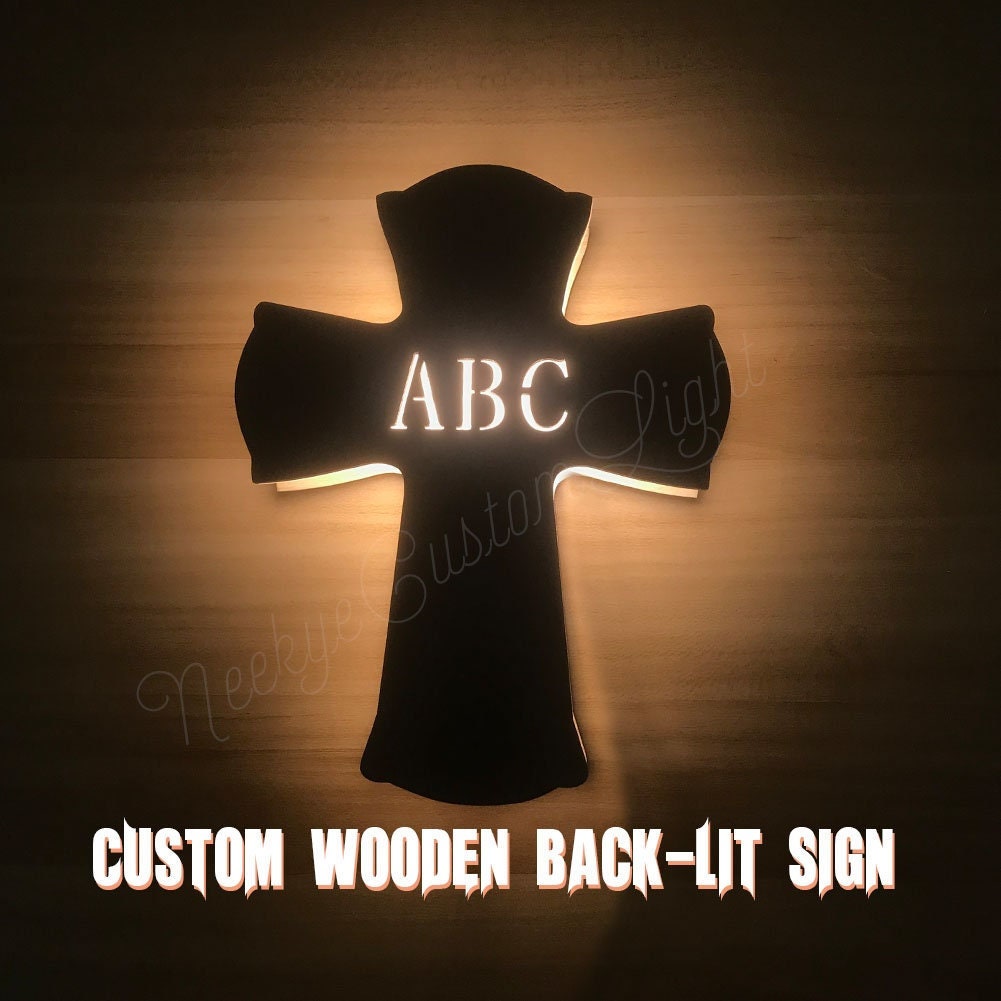 Backlit Outdoor Cross